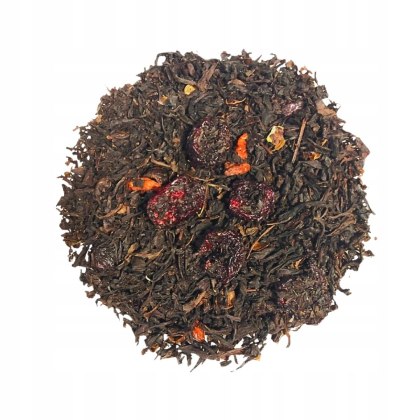 Herbata Czarna Liściasta "Cherry Lady" 100g o aromacie wiśni i jagód Goji.