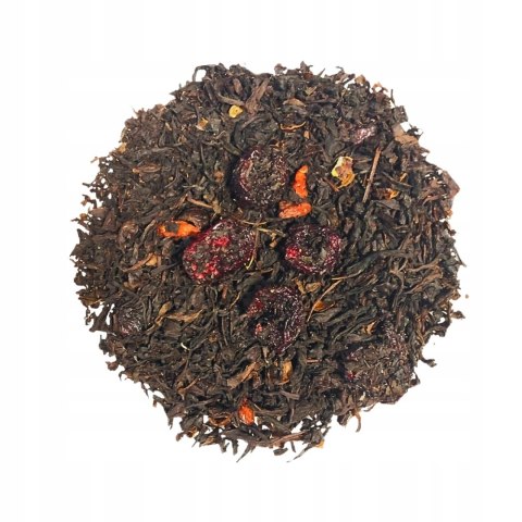 Herbata Czarna Liściasta "Cherry Lady" 100g o aromacie wiśni i jagód Goji.