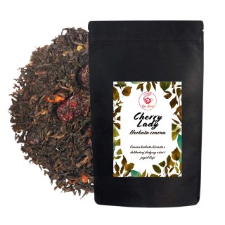 Herbata Czarna Liściasta "Cherry Lady"50g o aromacie wiśni i jagód Goji.