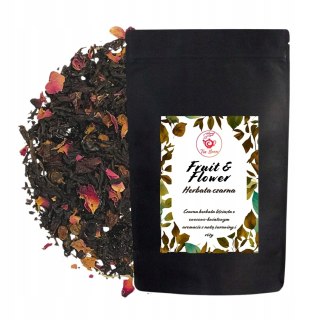 Herbata Czarna Liściasta "Fruit & Flower" 100g z z nutą żurawiny i róży