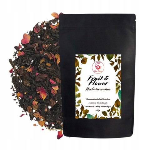 Herbata Czarna Liściasta "Fruit & Flower" 50g z z nutą żurawiny i róży