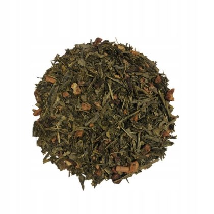 Herbata Zielona Liściasta Sencha "Gruszkowy Karmel" 100g z gruszką,karmelem