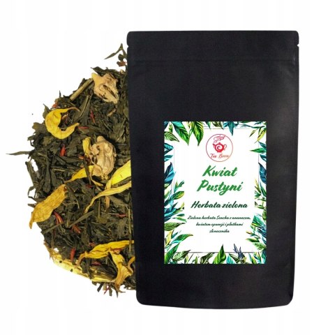 Herbata Zielona Liściasta Sencha "Kwiat Pustyni" 100g z ananasem