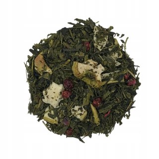 Herbata Zielona Liściasta Sencha "Letni Sad" 50g z jabłkiem i porzeczkami