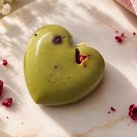 Praliny Pełne z Białej Czekolady - Matcha i Żurawina