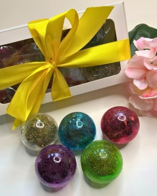 Personalizowany Zestaw prezentowy Bombki Herbaciane Mini 5szt